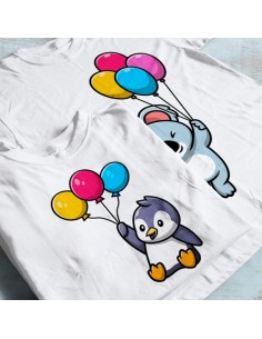 703977-MLA48023119443_102021,Remeras Para Nenas - Animalitos En Globo O  Avion - Tiernos