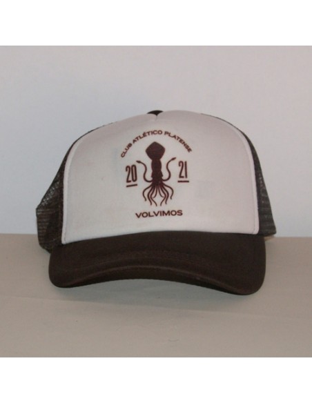 967035-MLA48734905225_012022,Gorros Trucker - Platense -varios Diseños - Marron - Calamar