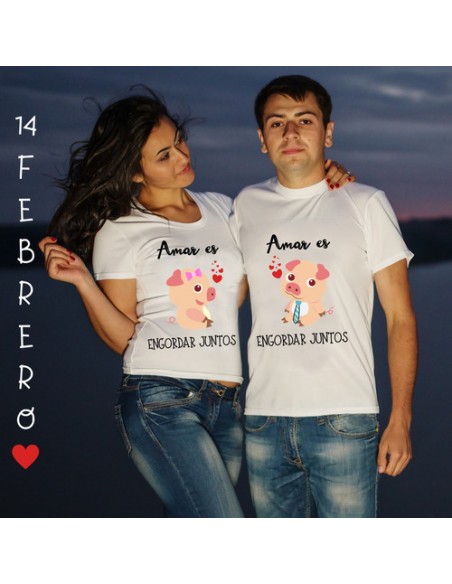 679835-MLA48009428414_102021,Combo 2 Remeras - San Valentin -día De Los Enamorados - Amor