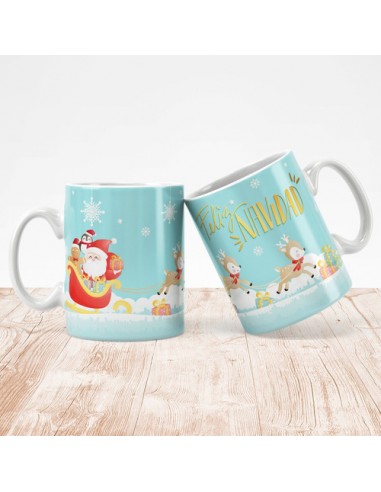 652761-MLA47976906662_102021,Taza Personalizada - Feliz Navidad - Papa Noel - Regalo - Di