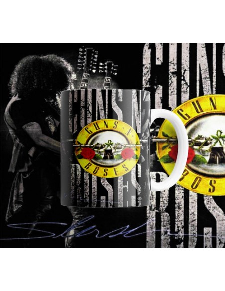 691964-MLA49793900456_042022,Taza Personalizada - Rock - Guns N´ Roses - Heavy Metal - Ce