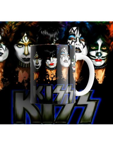 832602-MLA49793894909_042022,Taza Personalizada - Rock - Kiss - Heavy Metal - Ceramica