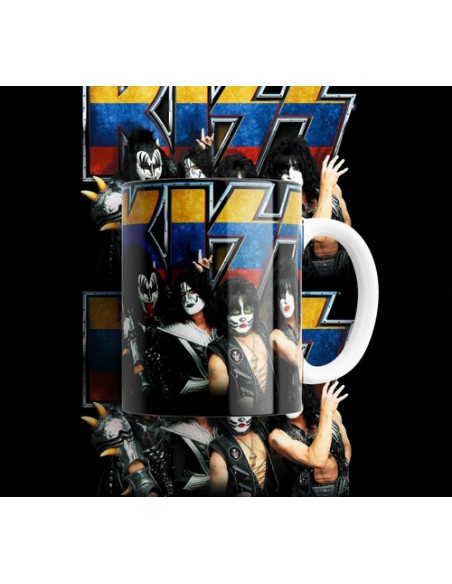 802226-MLA49793916700_042022,Taza Personalizada - Rock - Kiss - Heavy Metal - Ceramica