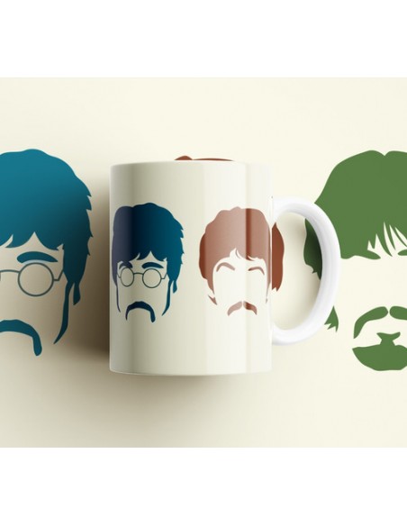 794911-MLA49794073631_042022,Taza Personalizada - Rock - The Beatles - Heavy Metal - Cera