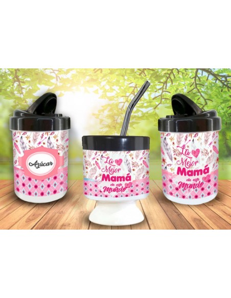 648645-MLA48009260546_102021,Set De Mate,mate,bombilla, Erbero,azucarero-día De La Madre