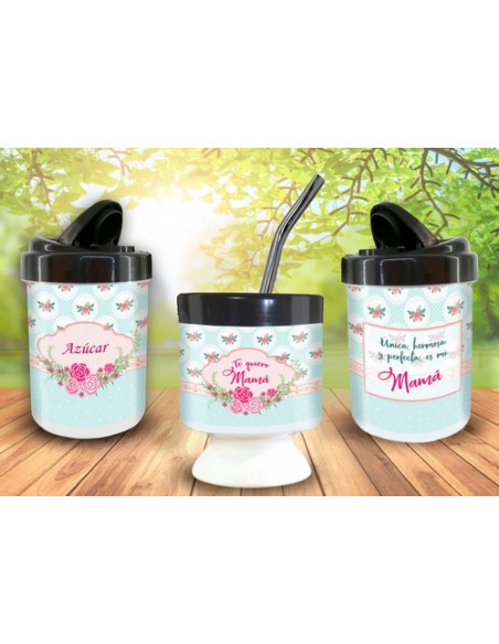 940611-MLA48009260548_102021,Set De Mate,mate,bombilla, Erbero,azucarero-día De La Madre