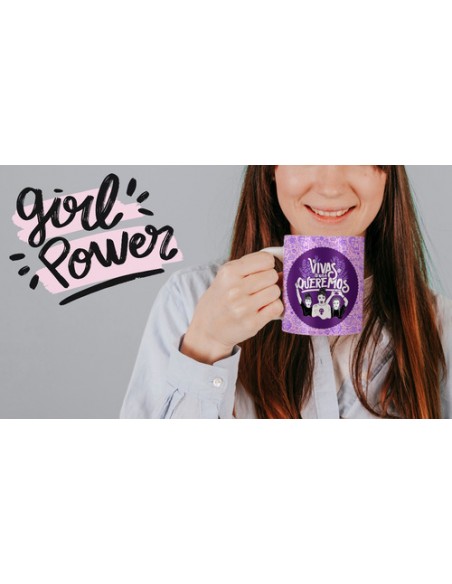 870352-MLA48007941906_102021,Taza Personalizada - Feministas - Vivas Nos Queremos -aborto