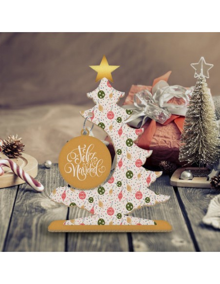 735448-MLA47979204087_102021,Arbolitos De Navidad - Madera - Diseños Clasicos - Papa Noel