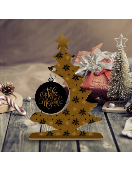 853702-MLA47979062971_102021,Arbolitos De Navidad - Madera - Diseños Clasicos - Papa Noel