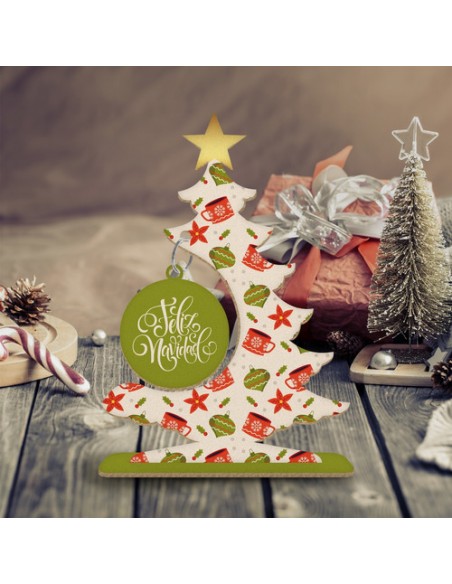 896282-MLA47979134368_102021,Arbolitos De Navidad - Madera - Diseños Clasicos - Papa Noel