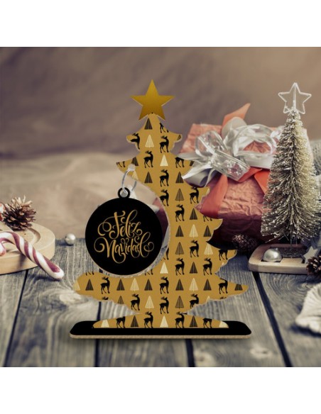 944731-MLA47979106628_102021,Arbolitos De Navidad - Madera - Diseños Clasicos - Papa Noel
