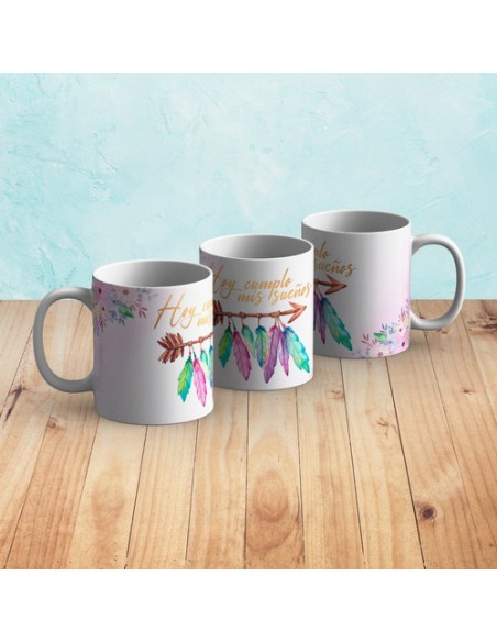 734783-MLA48062652835_102021,Taza Personalizada - Atrapasueños - Cerámica - Lindas