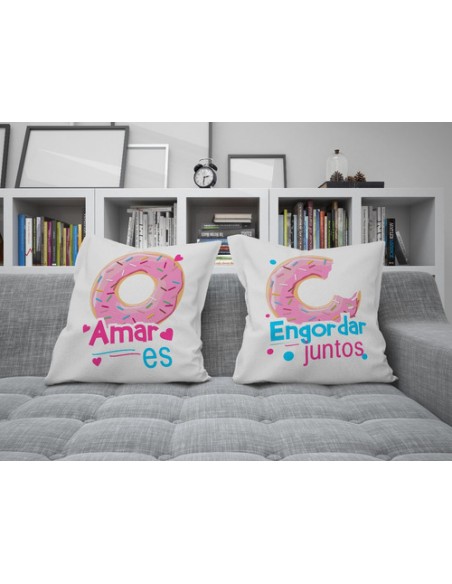 818427-MLA48063027021_102021,Almohadones - San Valentin - 2 Almohadones - Dia De Los Enam