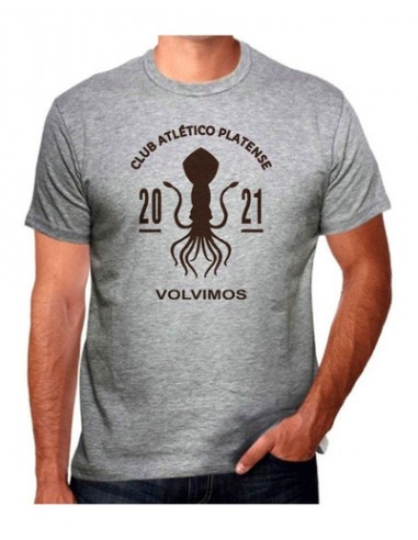843652-MLA48924999292_012022,Remera Hombre - Platense - Volvimos - Calamar Grande- Marron