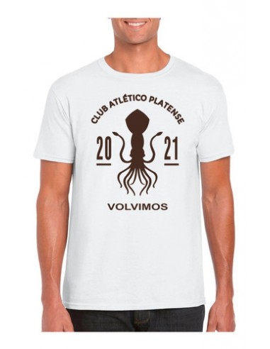 669590-MLA48925004276_012022,Remera Hombre - Platense - Volvimos - Calamar Grande- Marron