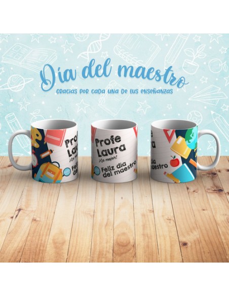 724632-MLA49717035951_042022,Taza Personalizada - Día Del Maestro - Profesor - Profe - Se