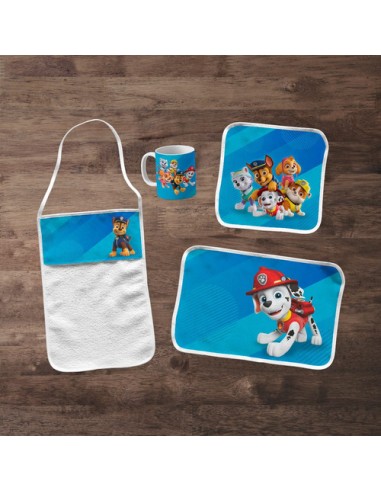 886928-MLA54247962371_032023,Set De Jardin - Paw Patrol 1 - Toalla - Taza - Servilleta - 
