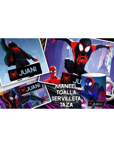 865912-MLA54006243834_022023,Set De Jardin - Hombre Araña 1 - Toalla - Taza - Serville