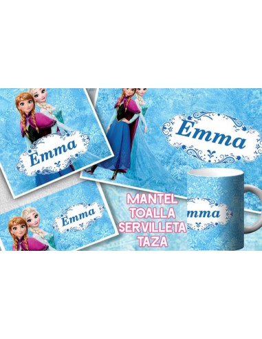 961908-MLA54006120066_022023,Set De Jardin - Frozen 2 - Toalla - Taza - Servilleta - Dise