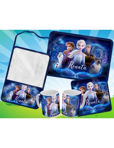 753068-MLA54005962495_022023,Set De Jardin - Frozen 3 - Toalla - Taza - Servilleta - Dise