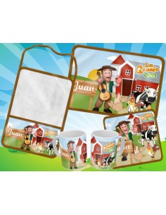 823548-MLA54006233627_022023,Set De Jardin - Granja De Zenon 1 - Toalla - Taza - Serville
