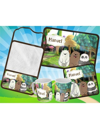 787601-MLA54005785145_022023,Set De Jardin - Escandalosos - Toalla - Taza - Servilleta 