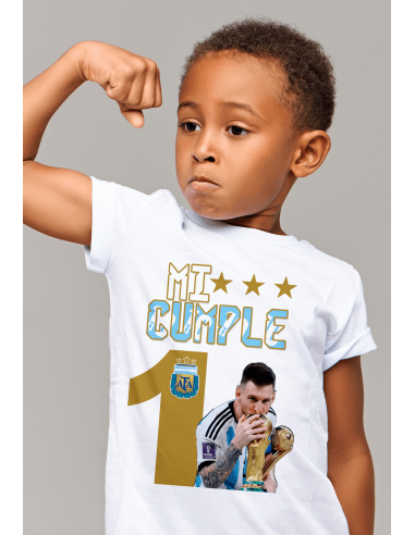 Remera Niños - Mi cumple N°... - Mundial