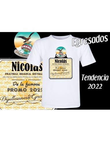 Remera egresados - Marcas de bebidas