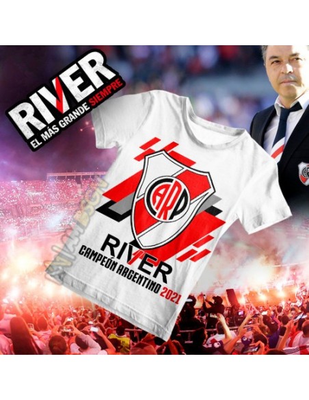 743979-MLA48352458265_112021,Remera Hombre - River Plate Campeon 2021 - Gallardo - Copa