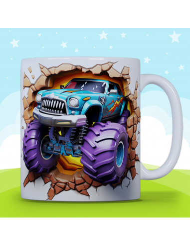 Taza infantil 3D - Autos