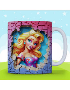 Taza infantil 3D - Barbie