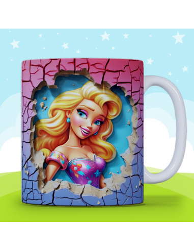 Taza infantil 3D - Barbie