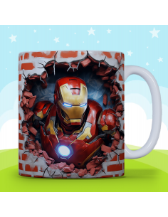 Taza infantil 3D - Iron Man 2