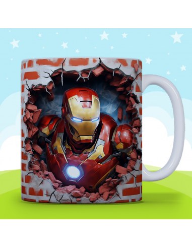 Taza infantil 3D - Iron Man