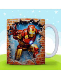 Taza infantil 3D - Iron Man