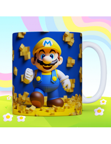 Taza Infantil 3D - Mario Bros