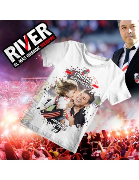 743930-MLA48352429550_112021,Remera Hombre - River Plate Campeon 2021 - Gallardo - Copa