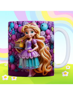 Taza infantil 3D - Rapunzel 2