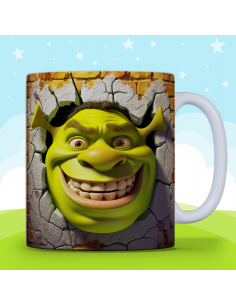 Taza infantil 3D - Shrek