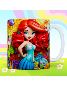 Taza infantil 3D - La Sirenita