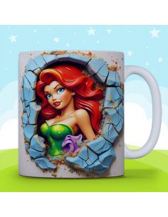 Taza infantil 3D - La Sirenita 2