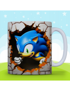 Taza infantil 3D - Sonic