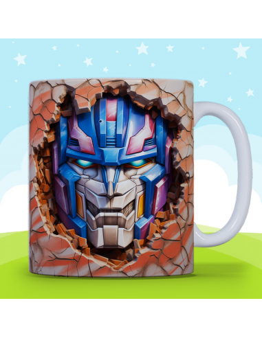 Taza infantil 3D - Superheroes