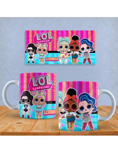 Taza polímero de Muñecas LOL