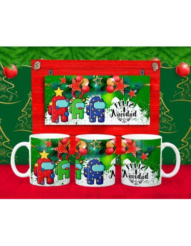 Taza Among Us - Navidad