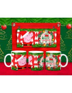 Taza Peppa Pig - Navidad