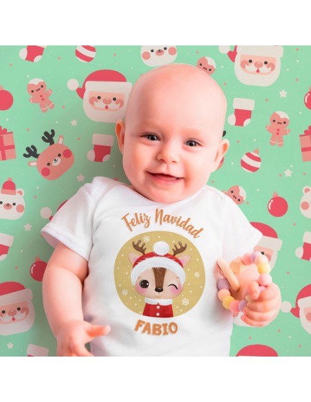 644648-MLA47978266542_102021,Body De Bebe  - Feliz Navidad - Papa Noel - Dibujos Tiernos 