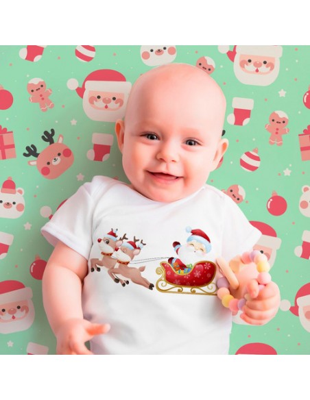 774856-MLA47978302402_102021,Body De Bebe  - Feliz Navidad - Papa Noel - Dibujos Tiernos 
