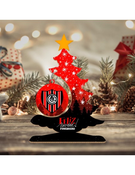 667210-MLA47978769142_102021,Arbolitos De Navidad - Madera - River - Boca -racing -futbol