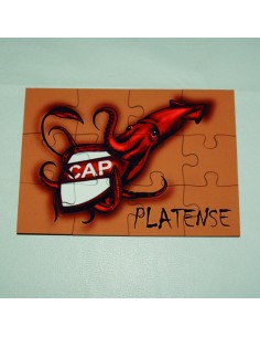 817547-MLA48925198405_012022,Rompecabezas 12 Piezas - Platense - Calamar - Madera Cristal